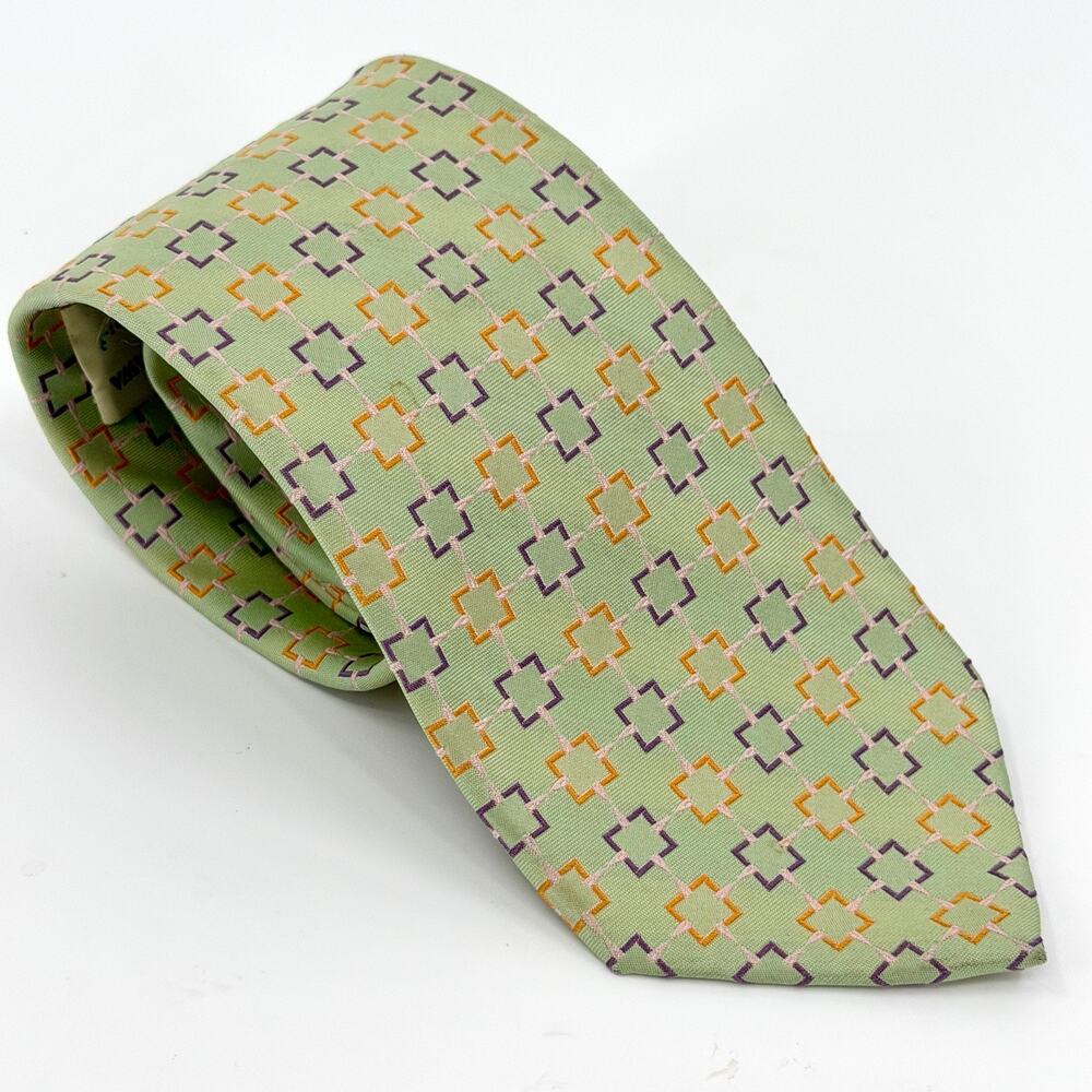 Seigo Katsuragawa Mint Green 100% Silk Necktie